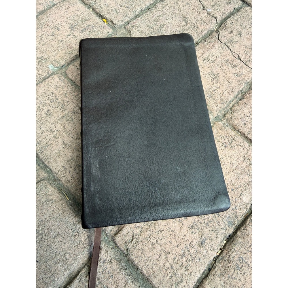 Holman NKJV Holy Bible Personal Size Brown Genuine Cowhide Large Print Reference